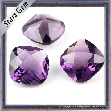 Fashion High Quality Amethyst Square Cubic Zirconia for Jewelry